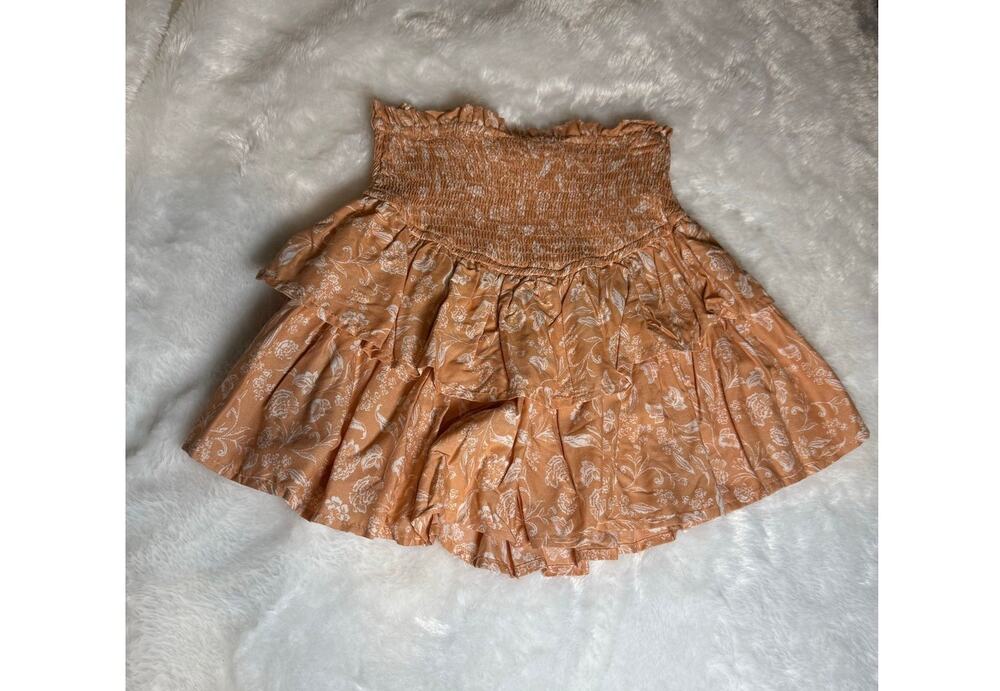 Japna floral tiered mini skirt womens xs